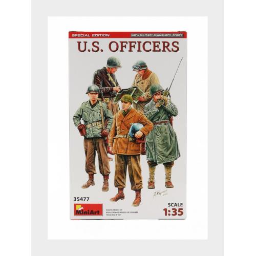 1:35 MINIART Accessories Usa Officers Military Figures Kit MA35477