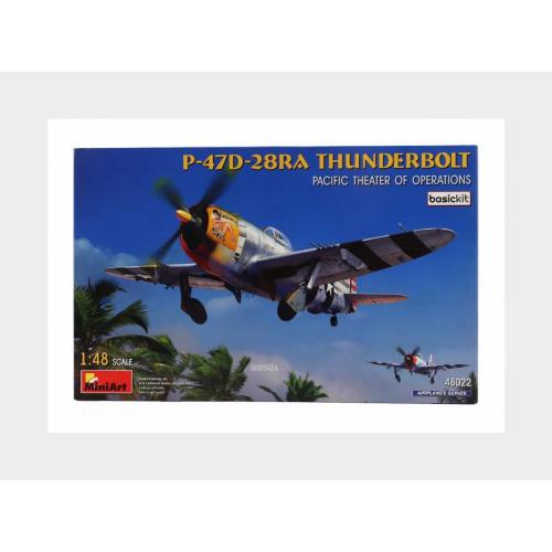 1:48 MINIART Thunderbolt P-47D-28Ra Airplane Military 1942 Kit MA48022