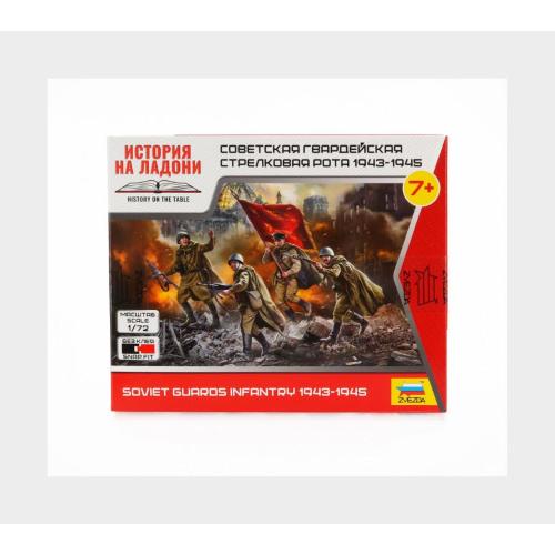 1:72 ZVEZDA Accessories Soviet Guards Infantry Military Figures Kit ZS6293