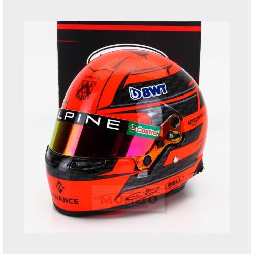 1:2 MINI HELMET Bell Helmet Casco Helmet F1 Esteban Ocon Team Bwt Alpine #31 Season 2024 Orange MH24EO-4100311