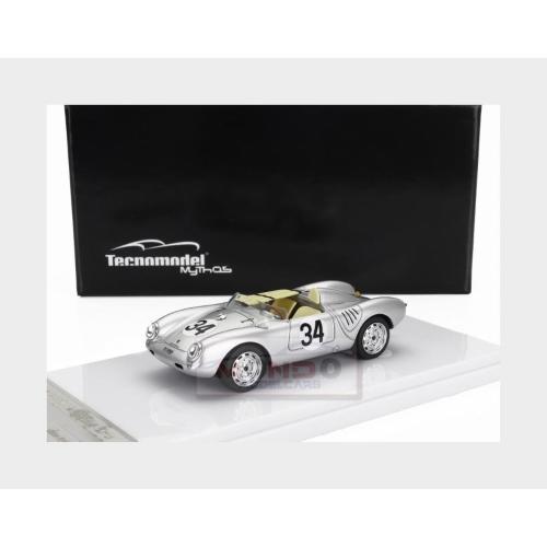 1:43 TECNOMODEL Porsche 550A Team Porsche Kg #34 24H Le Mans 1957 C.Storez E.Crawford Silver TM43-061B