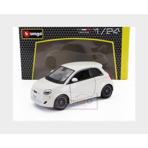 1:24 BURAGO Fiat 500E Full Electric 2021 White BU21110WH