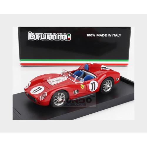 1:43 BRUMM Ferrari 250Tr Testarossa 3.0L V12 Spider Team Scuderia Ferrari Spa #11 Winner 24H Le Mans 1960 Paul Frere Olivier Gendebien Red R093