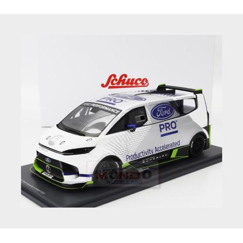 1:18 SCHUCO Ford England Transit Super Van 4 2000Hp 2022 White Blue 450066300