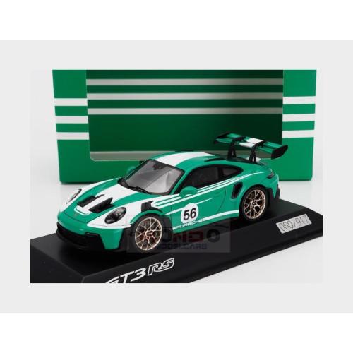 1:43 SPARK Porsche 911 992 Gt3 Rs #56 Racing Coupe 2023 Green White WAP0202870SGT3