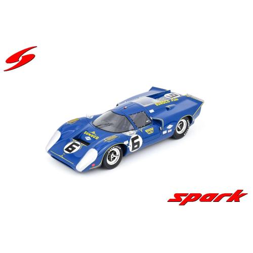 1:18 SPARK Lola T70 Mk3 Team Sunoco #6 Winner 24H Daytona 1969 M.Donohue C.Parsons R.Bucknum With Showcase 18DA69