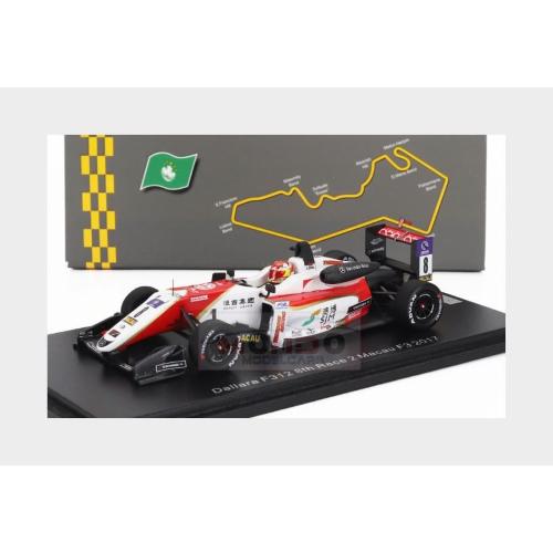 1:43 SPARK Dallara F312 #8 Race 2 Macau F3 2017 Zhou Guanyu SA255
