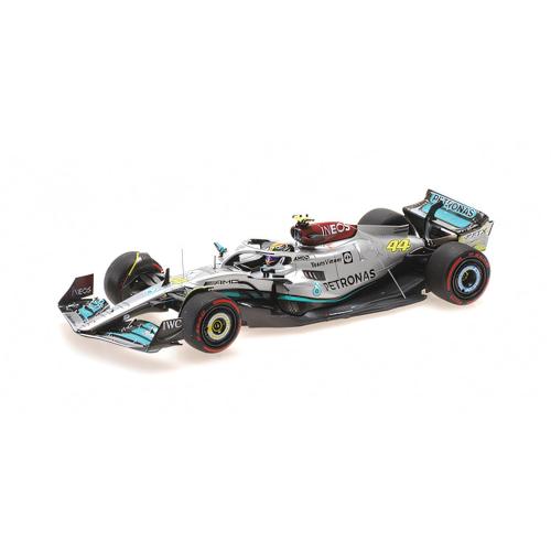 1:43 MINICHAMPS Mercedes Gp F1 W13E Team Mercedes-Amg Petronas F1 #44 3Rd Silverstone British Gp 2022 Lewis Hamilton Silver Green 417221044