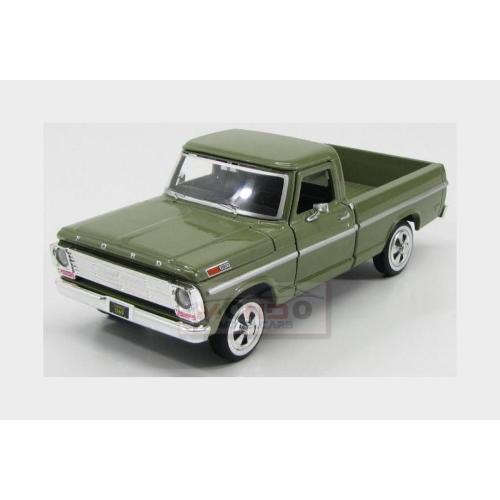 1:24 MOTORMAX Ford Usa F-100 Pick-Up 1969 Green MTM79315OL