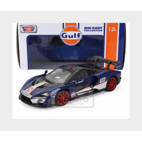 1:24 MOTORMAX Mclaren Senna #56 Gulf Racing 2018 Blue Silver Black MTM79668
