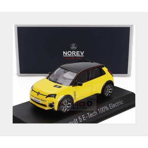 1:43 NOREV Renault R5 E-Tech Full Electric 2024 Pop Yellow Black NV510550