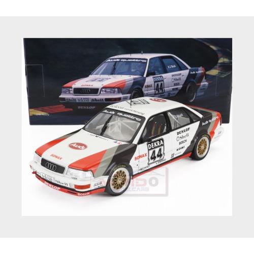 1:18 WERK83 Audi Quattro V8 Team Schmidt Motorsport Technik #44 Winner Dtm Season 1990 Hans Joachim Stuck White Grey Red W1801501