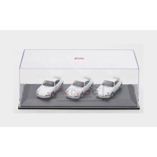 1:43 SCHUCO Porsche Set 3X 911 Carrera Rs 2.7 Coupe 1973 50Th Anniversary White Red Blue Green 450725700