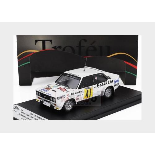 1:43 TROFEU Fiat 131 Abarth (Night Version) #1 Rally Montecarlo 1978 Patrick Lier Jean Robert Corthay White TRFRRFR085
