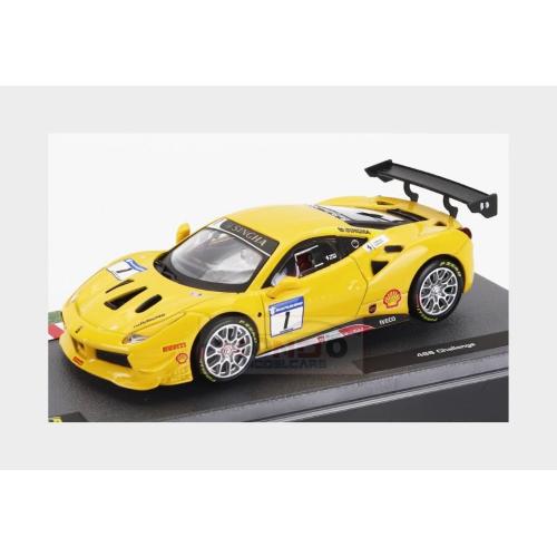 1:43 EDICOLA Ferrari 488 Gt3 3.9L Turbo V8 #1 Challenge 2017 Yellow ABFRT016