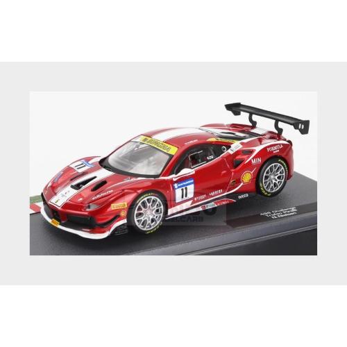 1:43 EDICOLA Ferrari 488 Gtb #11 Challenge Trofeo Pirelli 2018 Niklas Nielsen Red Met White ABFRT028