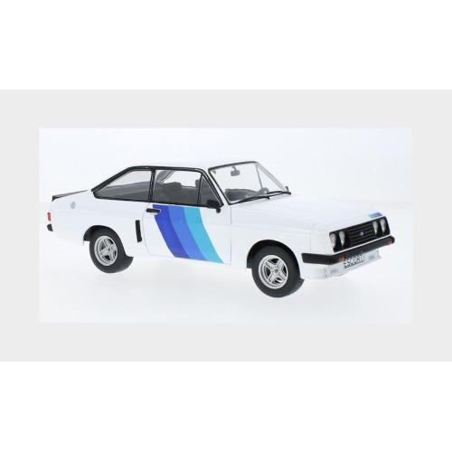 1:18 MCG Ford England Escort Mkii Rs 2000 X-Pack 1977 White 2 Tone Blue MCG18351