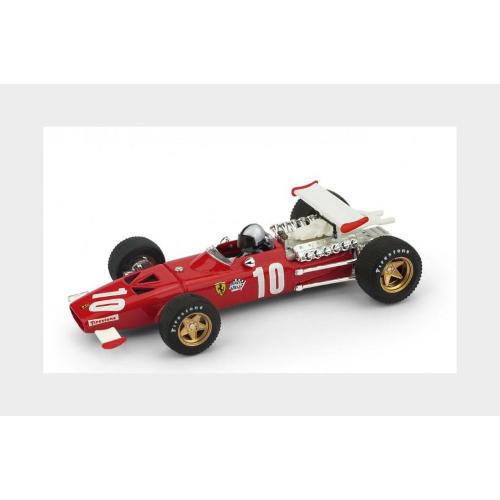 1:43 BRUMM Ferrari F1 312 #10 Italy Gp 1969 Pedro Rodriguez With Driver Figure Red White R256-CH