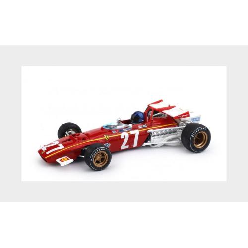 1:43 BRUMM Ferrari F1 312B #27 Belgium Gp 1970 Jacky Ickx With Driver Figure Red White R444-CH