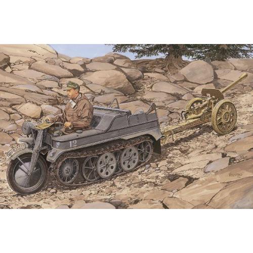1:35 DRAGON Sd.Kfz. 2 Kleines Kettenkrad W/Püppchen Kit DR6114