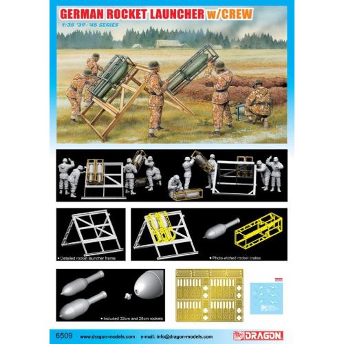 1:35 DRAGON German Rocket Launcher W/Crew Kit DR6509