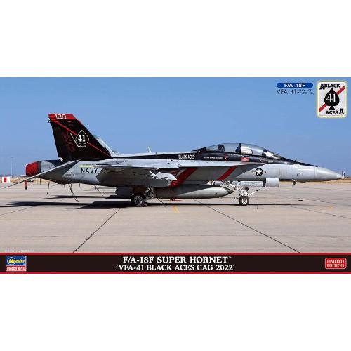 1:72 HASEGAWA Fa-18F Super Hornet, Vfa 41 Black Aces Cag Kit HA02429
