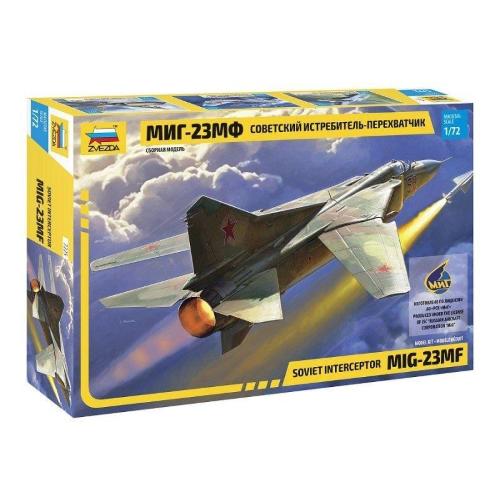 1:72 ZVEZDA Mig-23 Mf "Flogger" Soviet Interceptor Kit ZS7225