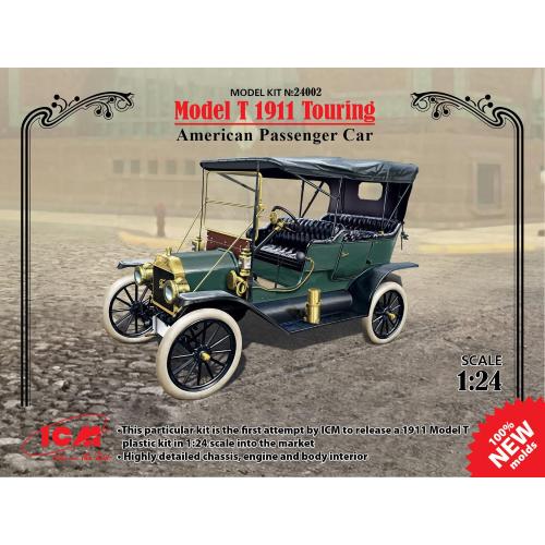 1:24 ICM KIT Model T 1911 Touring American Passenger Car  Kit ICM24002