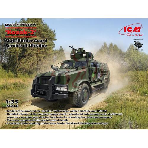 1:35 ICM KIT Kozak-2 State Border Guard Service Of Ukraine Kit ICM35016