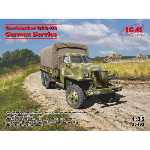 1:35 ICM KIT Studebaker Us6-U3 In German Service Kit ICM35493