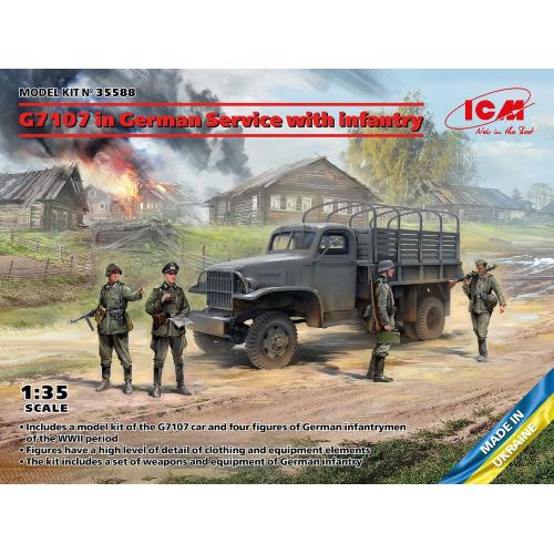 1:35 ICM KIT G7107 In German Service With Infantry Kit ICM35588