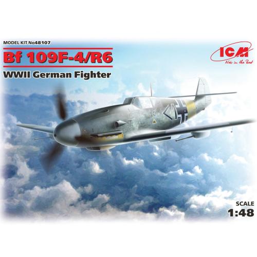 1:48 ICM KIT Messerschmitt Bf 109F-4/R6 Wwii Ger. Fight. Kit ICM48107