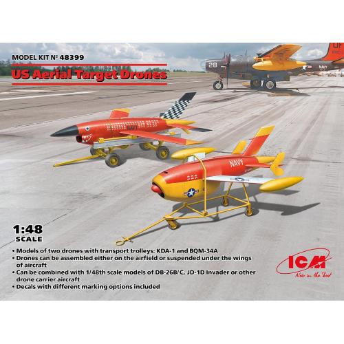 1:48 ICM KIT Us Aerial Target Drons Kit ICM48399