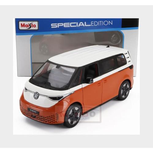 1:25 MAISTO Volkswagen Id.Buzz Minibus 2023 Orange White MI32914OR