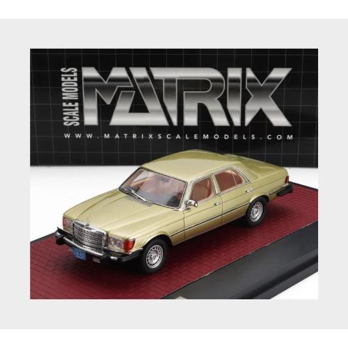 1:43 MATRIX Mercedes Benz S-Class 300Sd Turbodiesel (W116) Usa Version 1977 Gold Met MX11302-222