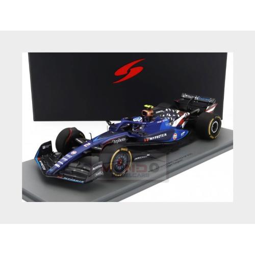 1:18 SPARK Williams F1 Fw45 Team Williams Racing Gulf #2 Austin Usa Gp 2023 Logan Sargeant With Showcase 18S965