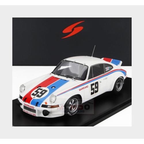 1:18 SPARK Porsche 911 Carrera Rsr 2.8L Team Brumos Racing #59 Winner 24H Daytona 1973 Peter Gregg Hurley Haywood With Showcase 18DA73
