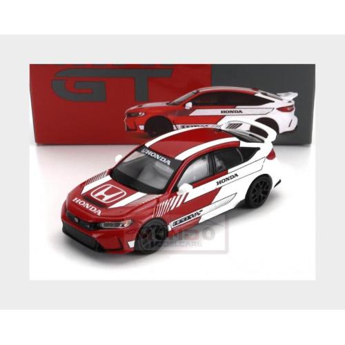 1:64 MINI-GT Honda Civic Type-R Lhd 2023 White Red MGT00686-L