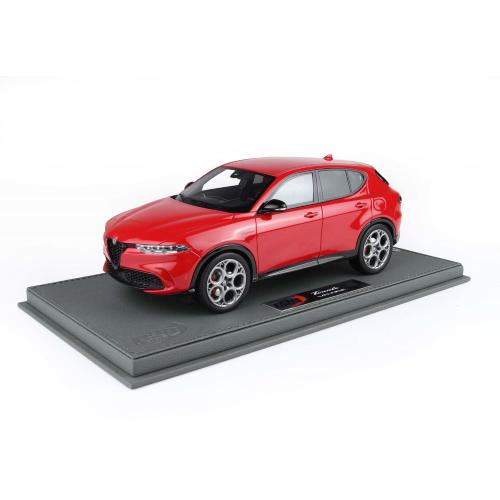 1:18 BBR Alfa Romeo Tonale Veloce Plug-In Hybrid Rosso Alfa With Showcase BBRC1856A-VET