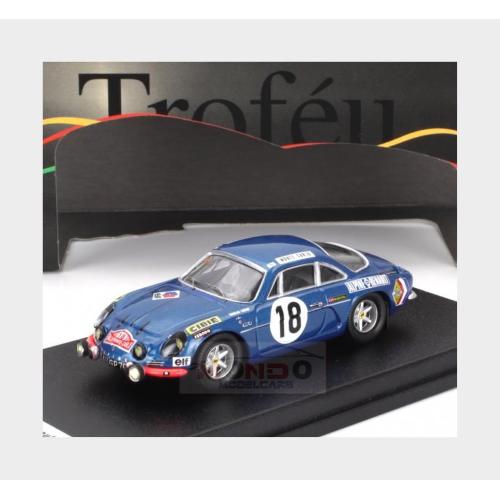 1:43 TROFEU Renault Alpine A110 1300 #18 3Rd Rally Montecarlo 1970 Jean Pierre Nicolas Claude Roure Blue TRFRRFR088