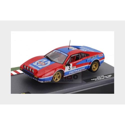 1:43 EDICOLA Ferrari 308 Gtb Gr.4 (Night Version) #3 Rally Montecarlo 1982 Jean Claude Andruet Michele Petit Biche Red Blue MQ1ALA0005