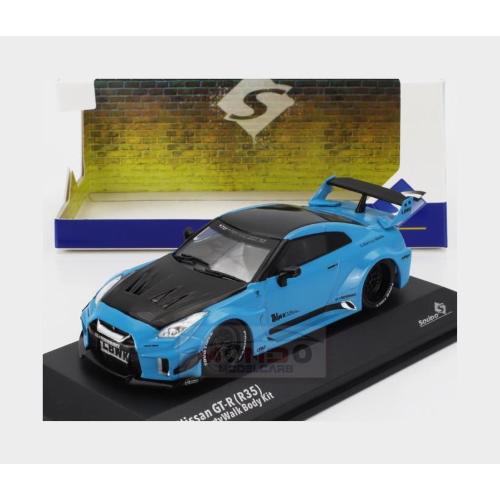 1:43 SOLIDO Nissan Gt-R (R35) Lb Works Silhouette Coupe 2019 Blue Black SL4311209