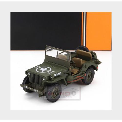 1:43 IXO Jeep Willys Mb Army Open 1943 Military Green CLC567N.22