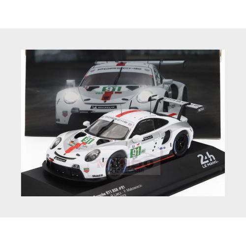 1:43 IXO Porsche 911 991-2 4.2L Team Porsche Gt #91 Winner Lmgte Pro Class 24H Le Mans 2022 Gianmaria Bruni Richard Lietz Frederic Makowiecki White Grey Red LEGT43-23010