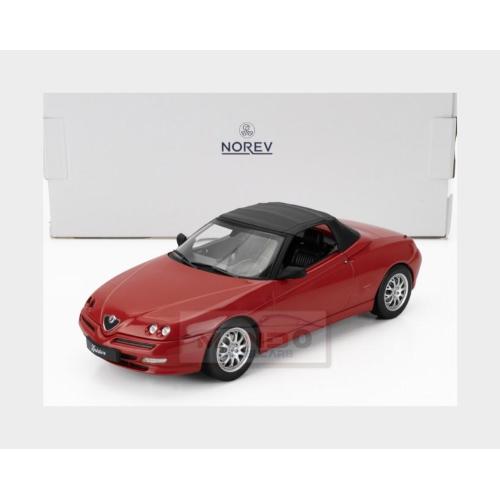 1:18 NOREV Alfa Romeo Spider 2.0 Twin Spark Cariolet Soft-Top 1999 Red NV187852