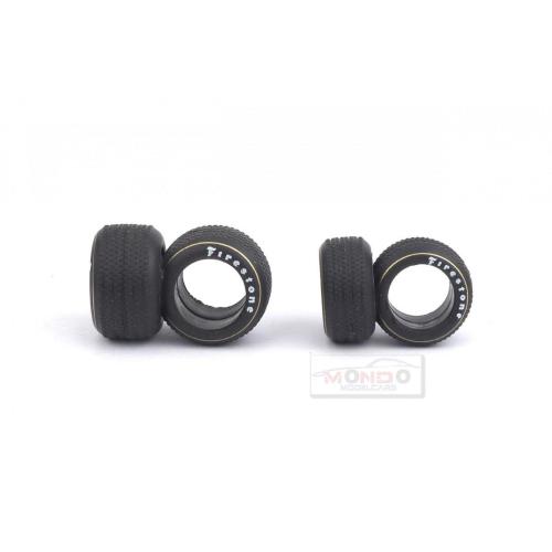 1:43 BRUMM F1 Set Gomme Pioggia Rain Formula 1 1968 F108