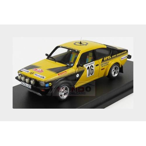 1:43 TROFEU Opel Kadett C Gt/E (Night Version) #16 4Th Rally Montecarlo 1976 Walter Rohrl Jochen Berger Yellow Black TRFDSN06