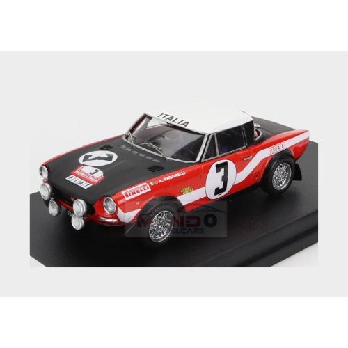 1:43 TROFEU Fiat 124 Abarth (Night Version) #3 Rally Of Poland 1973 A.Paganelli N.Russo Red Black White TRFDSN086