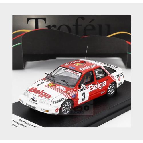 1:43 TROFEU Ford England Sierra Xr 4X4 Team Belga #3 Boucles De Spa 1988 Robert Droogmans Ronny Joosten Red White TRRBE56