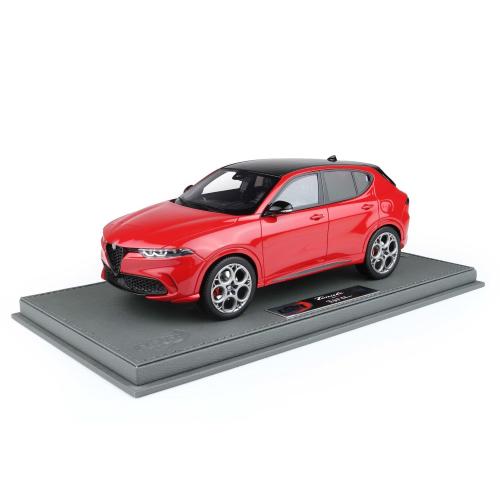 1:18 BBR Alfa Romeo Tonale Tributo Plug-In Hybrid Rosso Alfa With Showcase BBRC1858A-VET